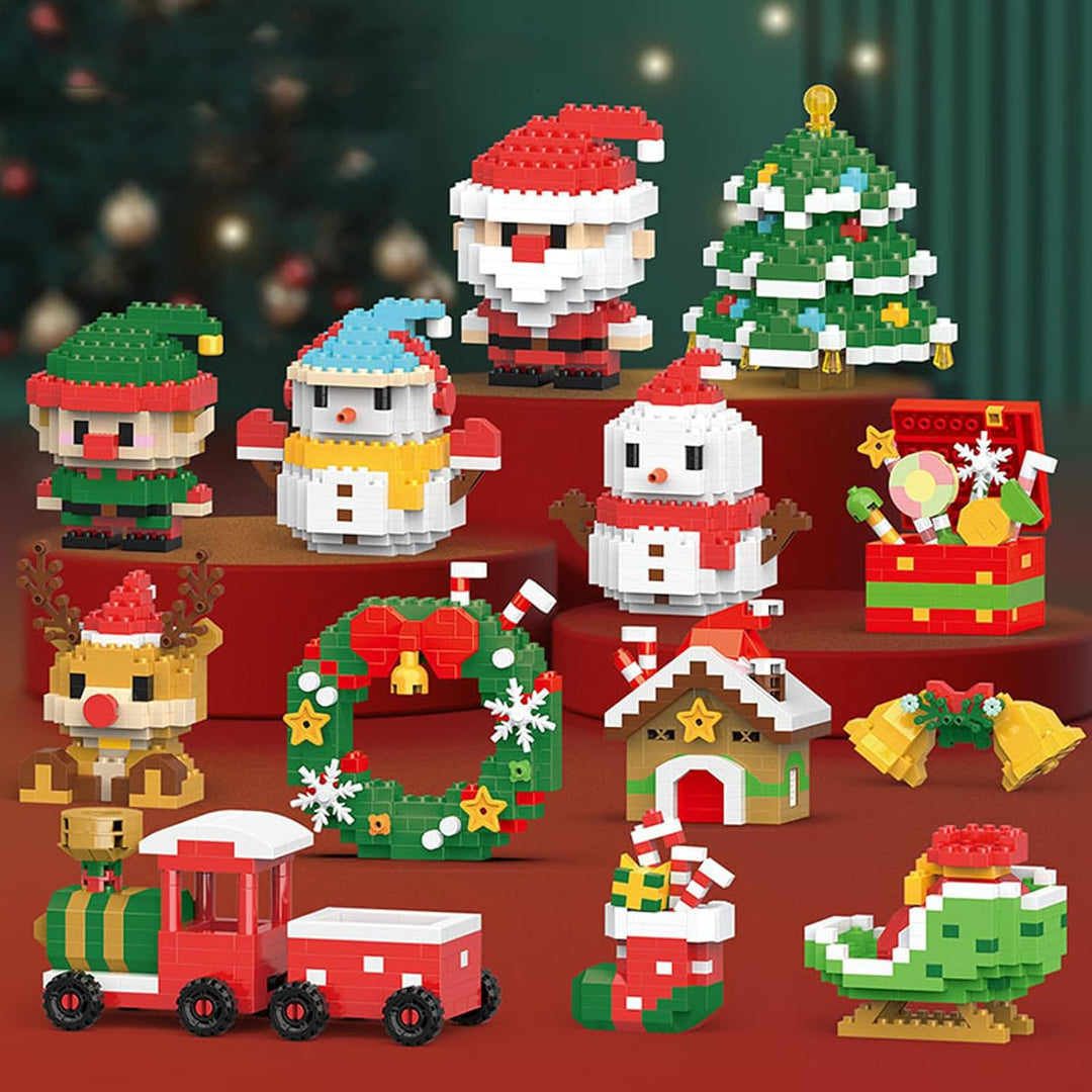 Julemandens byggeklodser - 12 unikke julefigurer